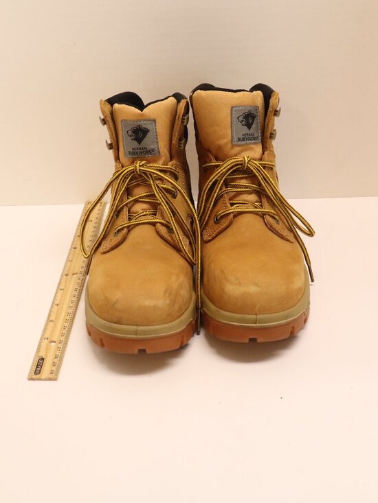 Hermon Survivors Men\'s Work Boots Tan Waterproof Anti-Fatigue Size 6W main image 8